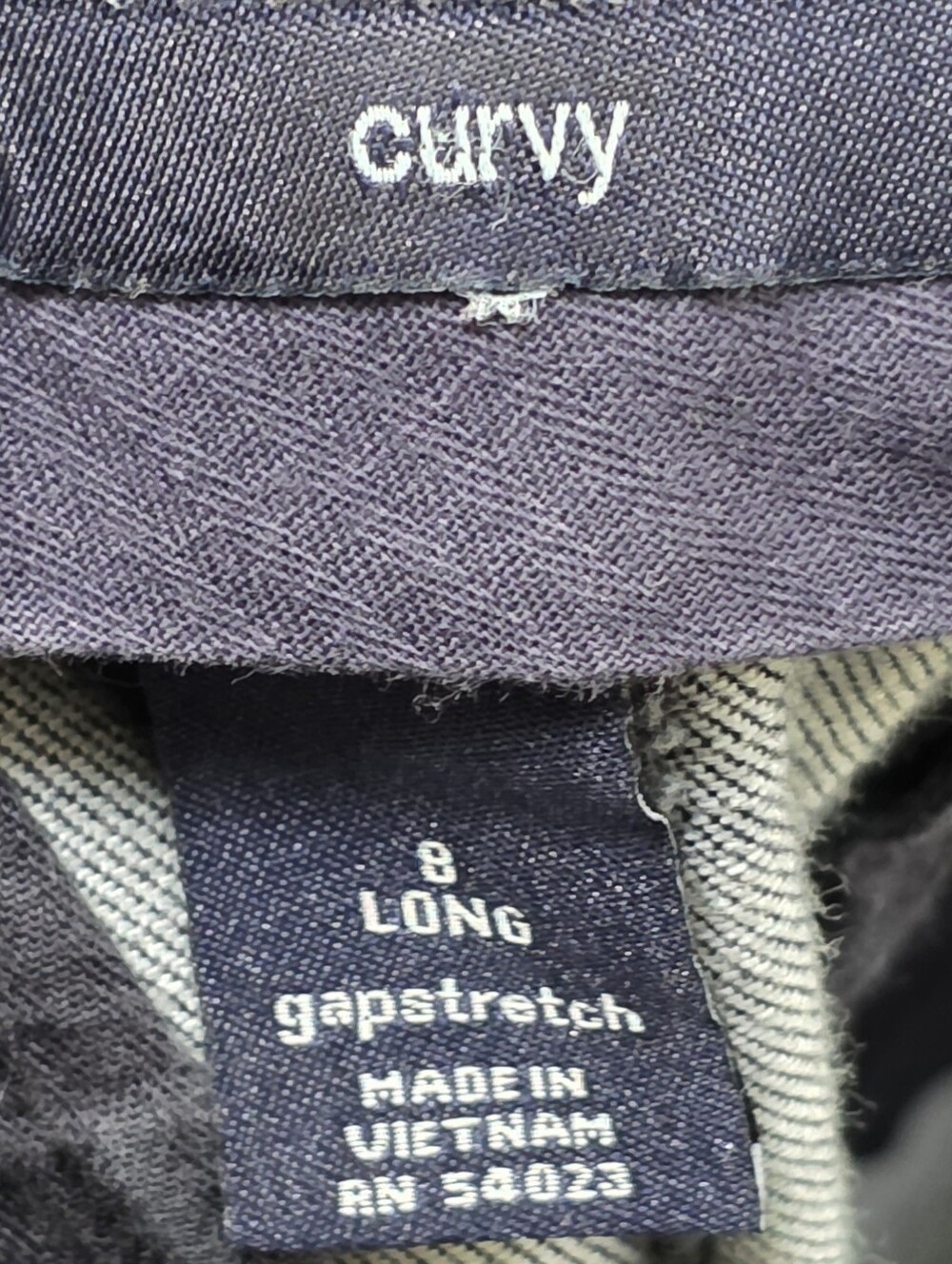 Women's GAP Stretch Curvy Wide Leg Dark Wash Denim Pants (Size:8long) - Picture 5 of 7
